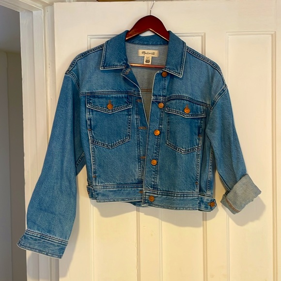 NWT Madewell denim cropped jacket - Picture 3 of 4